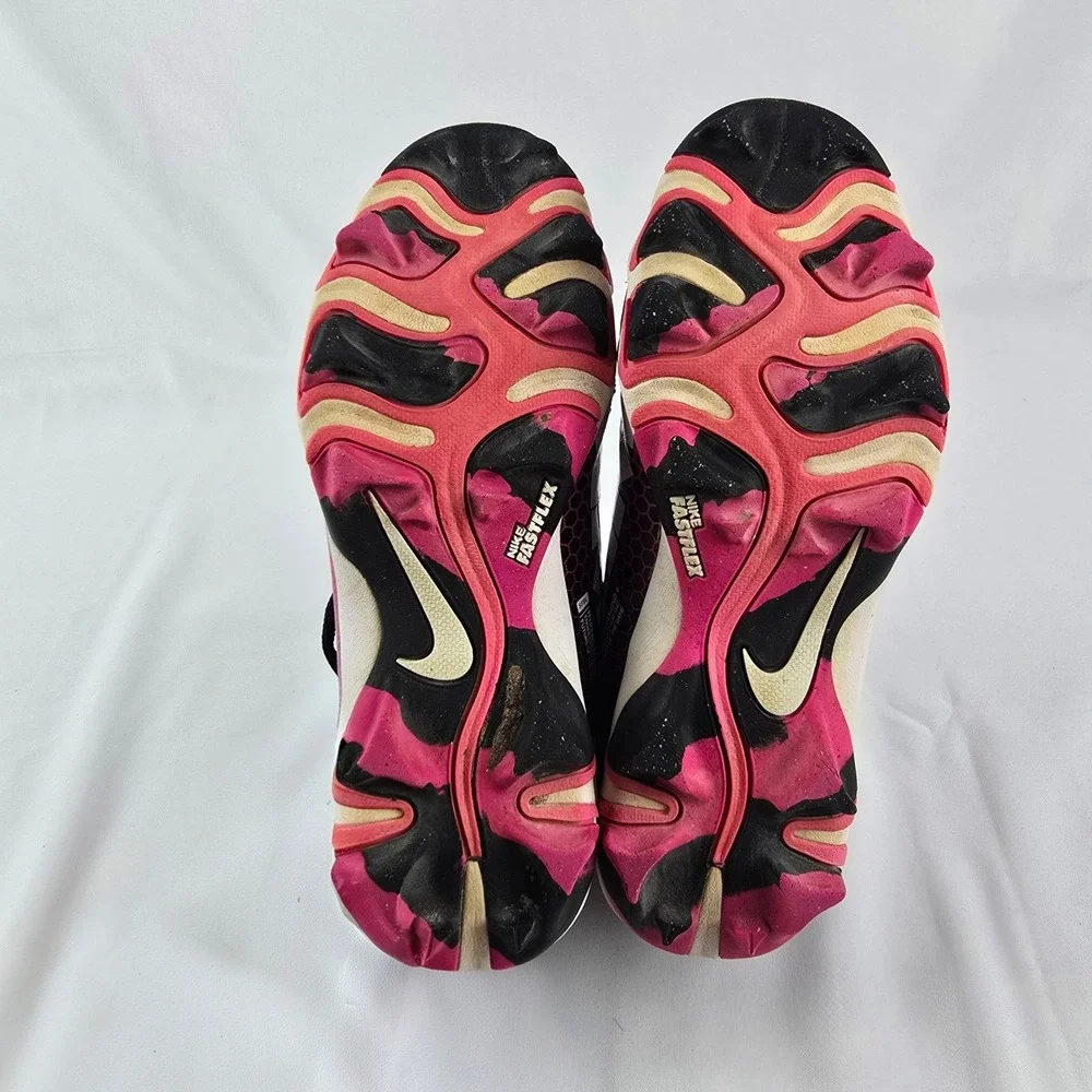 Nike Hyperdiamond 4 Keystone‎ Softball Cleats Kids 4.5Y Pink Black Low Top